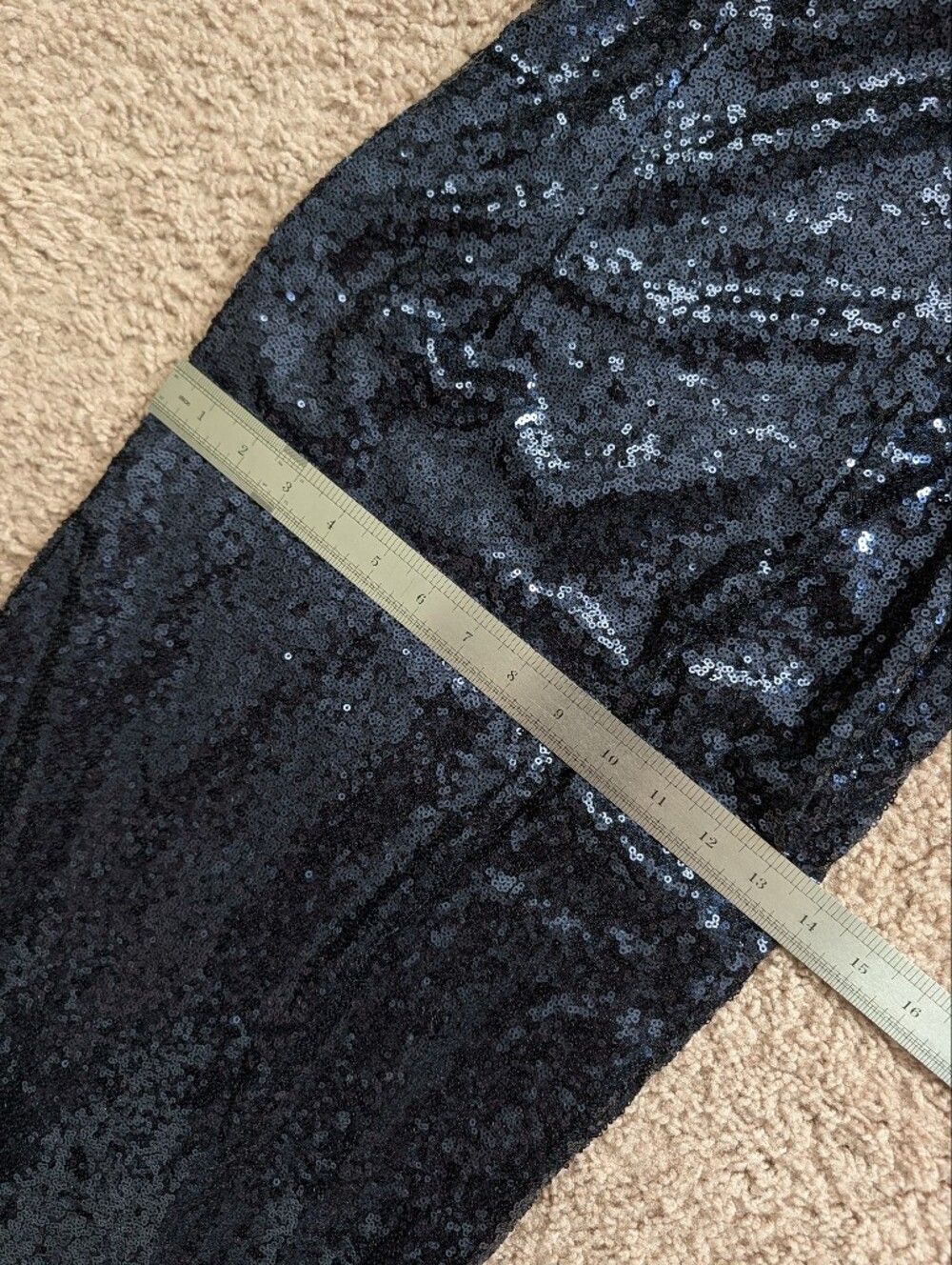 Lulus Womens Navy Blue Chic Celebration Sequin Evening Gown Maxi Dress Size XS - Picture 14 of 15